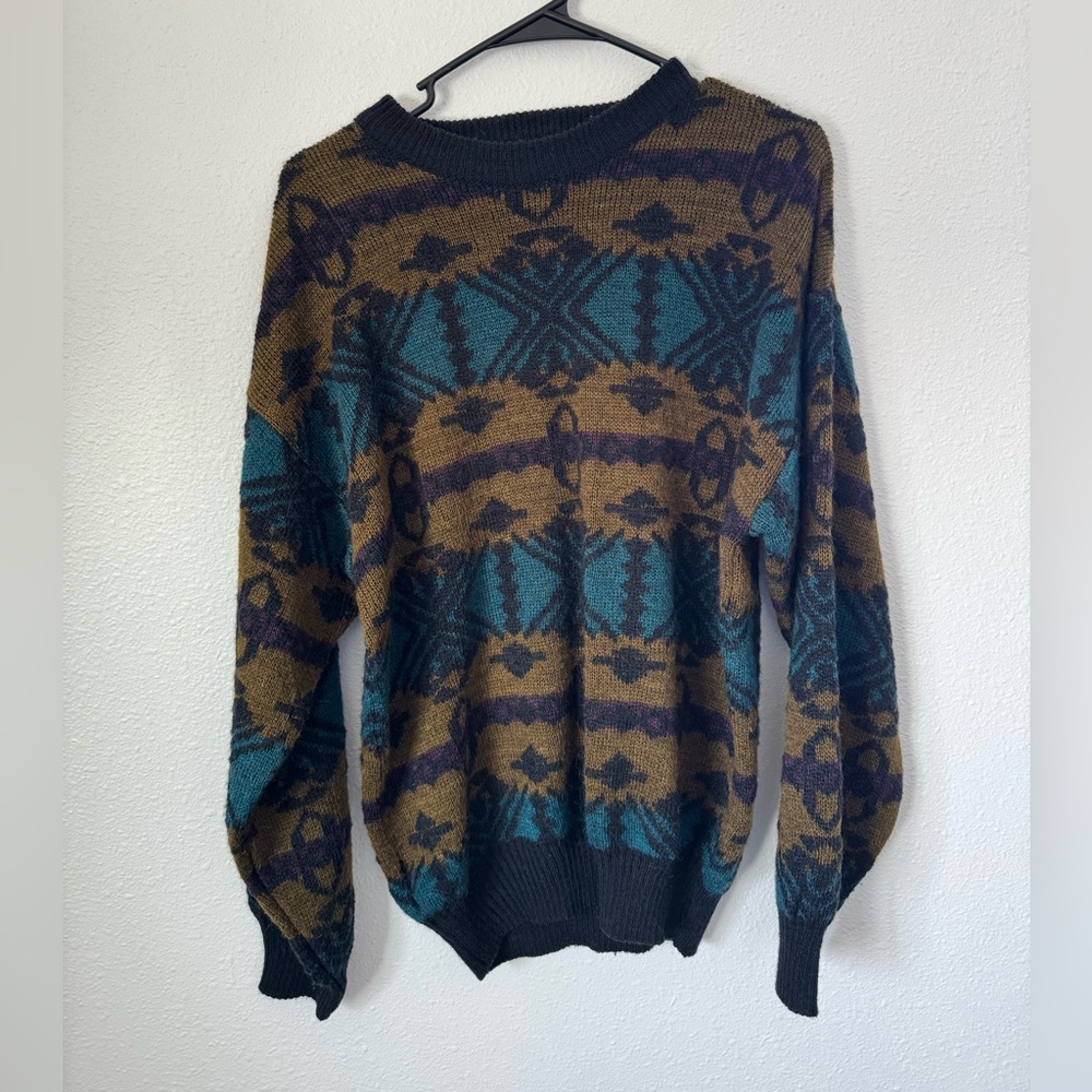 Men's Multicolor Patterned Sweater